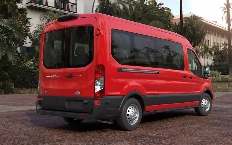 Ford Transit Backside and Left Side View United States autosoto